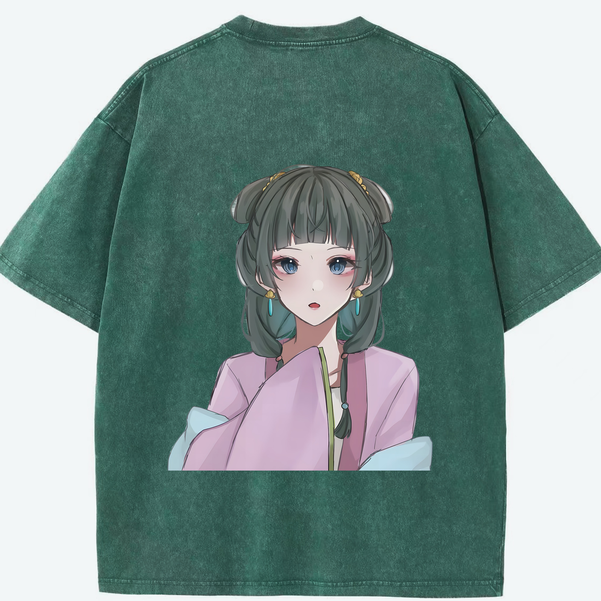 （画像用） 薬屋のひとりごと The Apothecary Diaries 綿100% ヴィンテージ風 半袖Tシャツ（背面プリント）